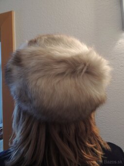 Dámska kožušinová čiapka - polárna líška - 4
