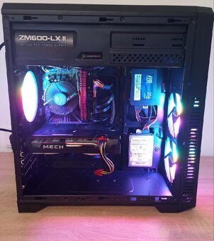 Herný PC RX 6600 XT 8GB, i5 9400f, 16GB, SSD, HDD - 4