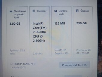 rozpredám na diely Dell latitude e5470 - 4