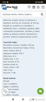 Elektricky navijak 230 v 550w - 4