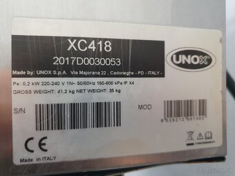 Pekárská pec Unox 6x GN s digestoří - 4