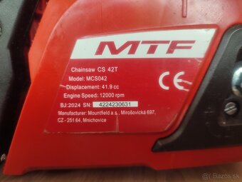 Benzínová motorová píla MTF CS 42T - 4