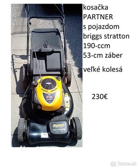 predám kosačku Oleo-Mac,ALKO,-MTD Black line,-Partner - 4