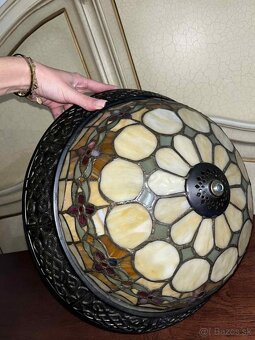 Vintage luster na strop, v štýle Tiffany, v 14, priemer 40 - 4