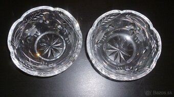 krištáľová miska - 2 kusy - 4