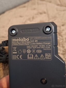 metabo 12v nabíjačka + 2 akumulátory - 4