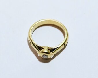 14k zlatý prsteň 0,14ct ✨✨✨ - 4