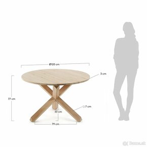 Nový masívny okrúhly stôl - 4