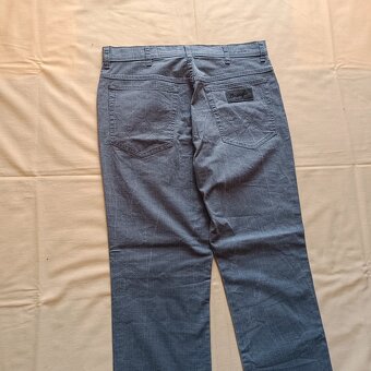 Wrangler sivé rovné džínsy široké rifle texas W34 L30 - 4
