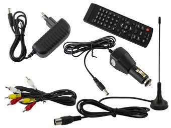 Prenosná LED digitálna TV, DVBT2 23,6 palca 12V/24V/220V - 4