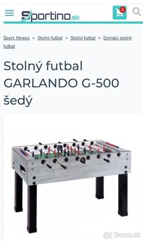 Stolny futbal GARLANDO G500 ( NOVY) - 4