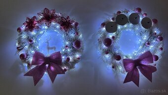 Vianočný set v ružovom prevedení s LED osvetlením - 4