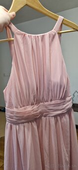Ružové spoločenské šaty - 4