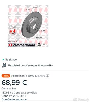 Zadné kotúče zimermann - 4