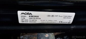 Plynový sporák s el.rurou Mora k563av - 4