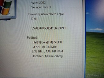 predám notebook DELL LATITUDE E6510 , WINDOWS XP - 4