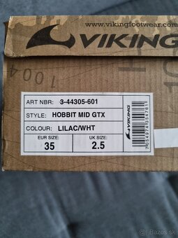 Dievčenské GORE-TEXové topánky Viking-Hobbit - 4