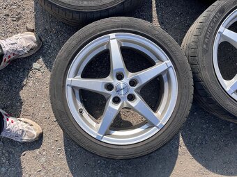 Borbet 5x100 R16 7J ET38 + 215/45R16 letné pneu - 4