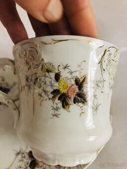 Prekrasne velke secesne salky rucne malovane 9x9cm p - 4