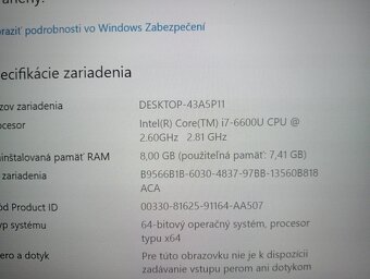 predám HP elitebook 840 g3 - Intel core i7 -8gb ram - ssd - 4