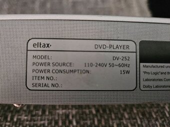 DVD PREHRAVAC ELTAX DV-252,USB VSTUP - 4