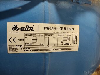 Predám domácu vodáreň 50L s čerpadlom DAB JET 82M - 4