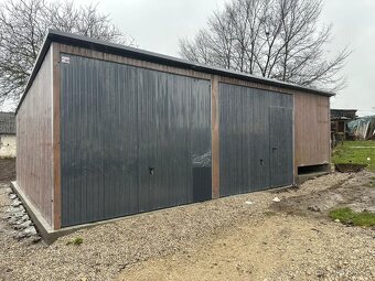 Plechová garáž 8x6m - 4