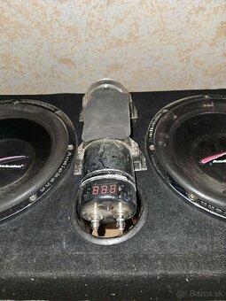 Predám autoaudio – subwoofery, zosilňovače + kapacitor - 4