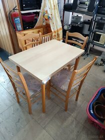 Stôl+4 stoličky - 4