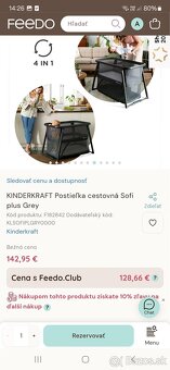 Kinderkraft cestovná postieľka - 4