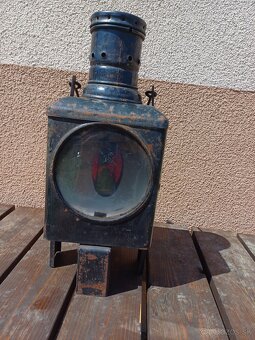 Stara železničiarska lampa - 4