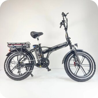 Skladací ektricky bicykel Fatbike 0 Km 24 Ah Bateria Moped - 4