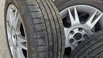 Elektróny 5x100 a letné pneu 195/55 R15 - 4