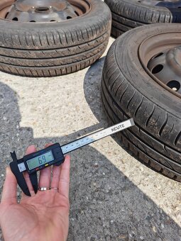 plechové disky 14x5J + letné pneu - 4