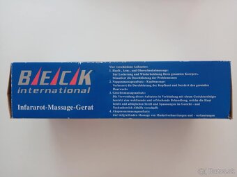 NEPOUŽITÝ INFRAČERVENÝ MASÁŽNY PRÍSTROJ BECK =len za 15€ - 4