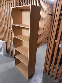 Svetlo hnedý regál / knižnica / polica, Výška 168 cm - 4