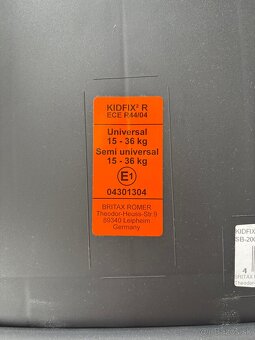 Autosedačka Britax römer Kidfix 2 R - 4