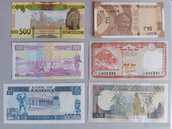 Zbierka bankoviek po 2 a 3 EUR - rôzne svetové - 4
