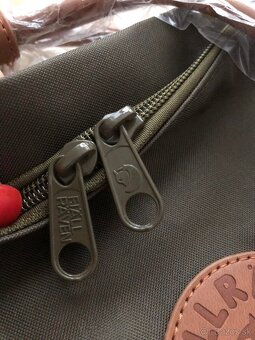 Batoh Fjällräven Kanken military s hnedými prvkami - 4