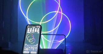 Laser RGB silný 5W - Bluetooth, plnofarebný - 4