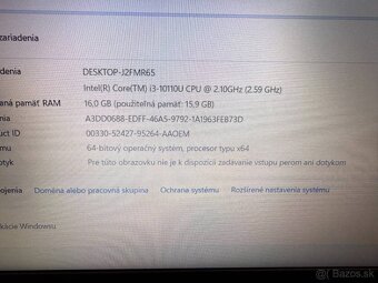 Notebook Dell Vostro 3590 i3-10110U / 16GB / SSD+HDD - 4