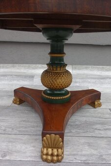 Stolík konferenčný okrúhly – neoklasický . - 4