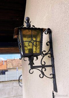 Kované železné nástenné svetlo do exteriéru - 4
