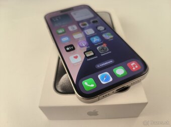 apple iphone 15 PRO 128gb White Titanium / Batéria 100% - 4