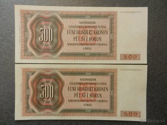 Bankovky protektorát 10 neperforované - 4