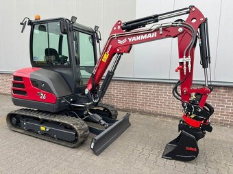 minibager Yanmar SV26 rýpadlo (3 ton) + tiltrotátor rototilt - 4
