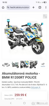 Motorka BMW policajna - elektro - 4