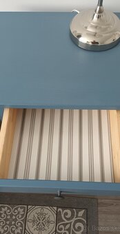Modry nocny stolik Hemnes - 4
