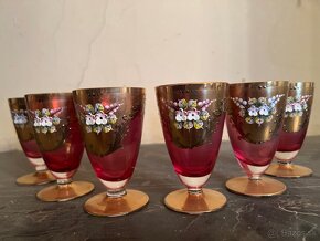 Pohár nový bór Bohemia výška 10cm 6 kus spolu 50€ - 4