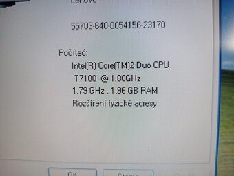 predám IBM LENOVO THINKPAD T61 , WINDOWS XP, bez baterky - 4